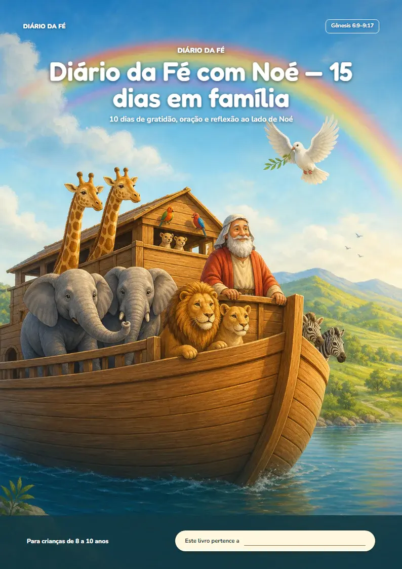 Capa de Diário da Fé com Noé